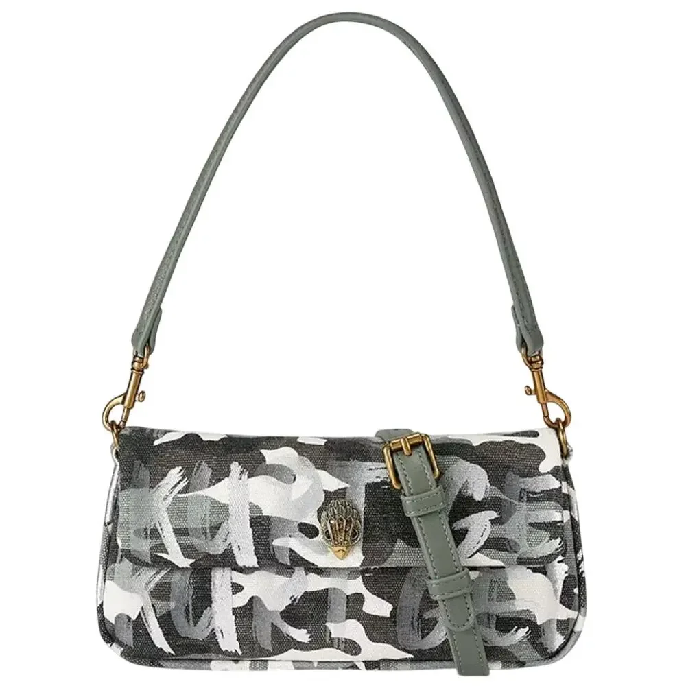 Kurt Geiger London Pickle Camo Print Shoulder Bag NWT